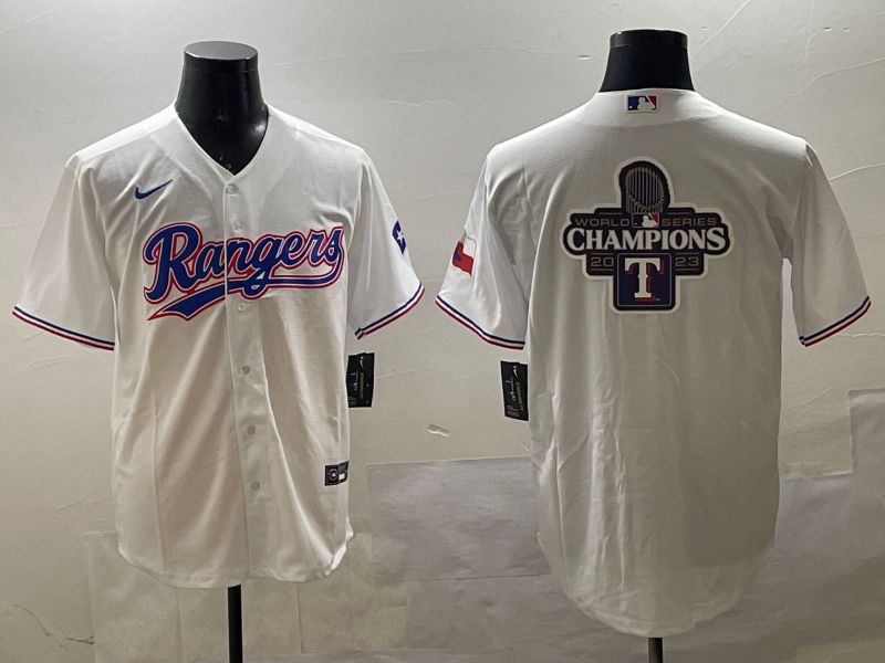 Men Texas Rangers Blank White Game 2025 Nike MLB Jersey style 13->texas rangers->MLB Jersey